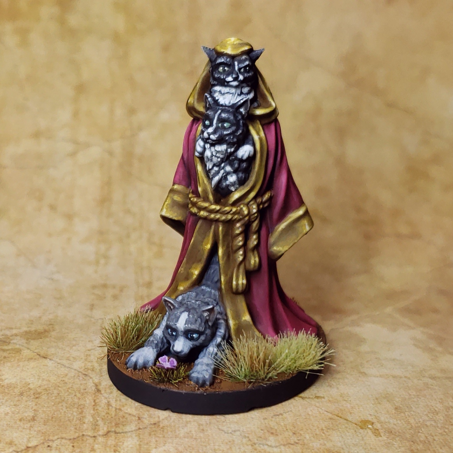 Definitely Not Three Cats In A Wizard's Robe