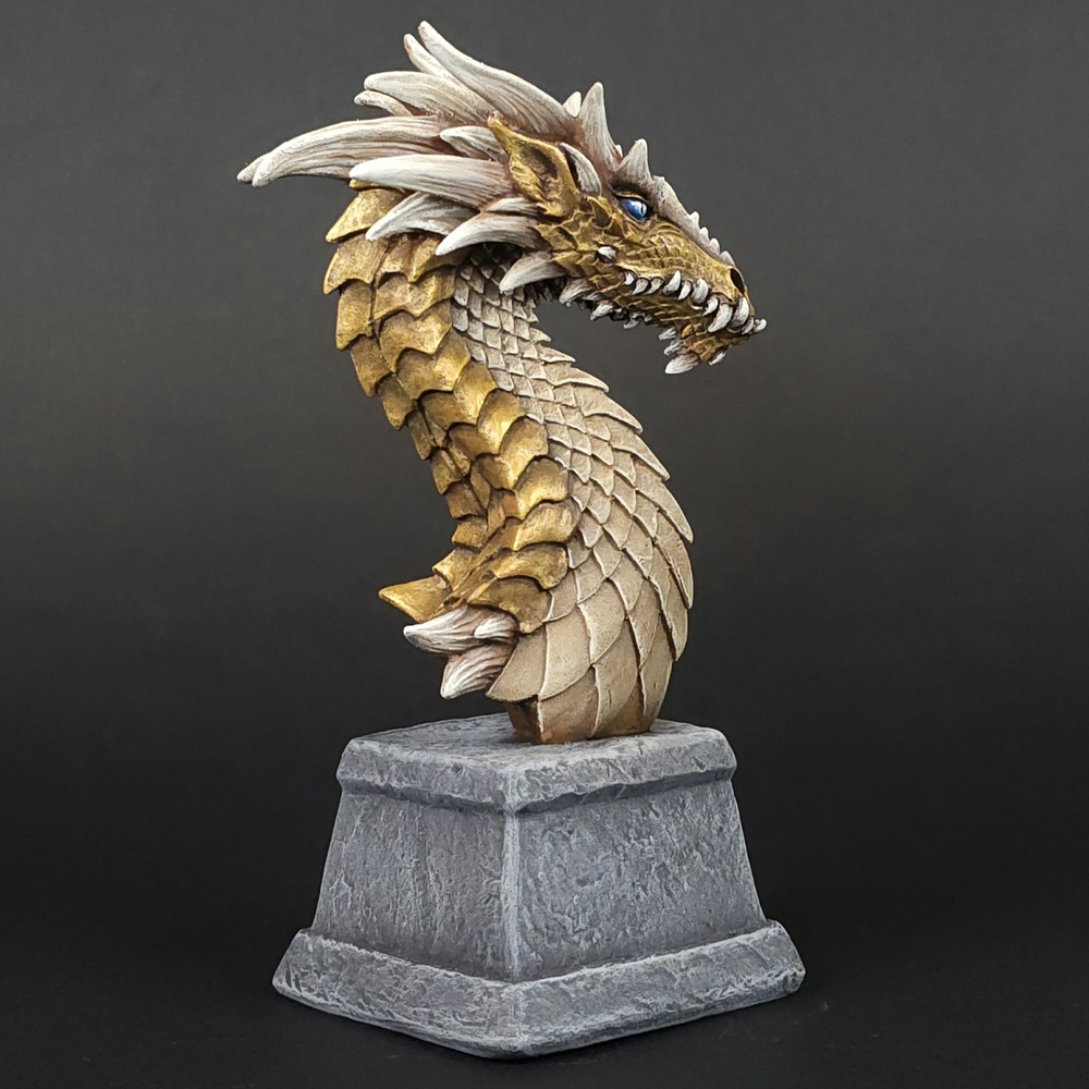 Golden Dragon Bust