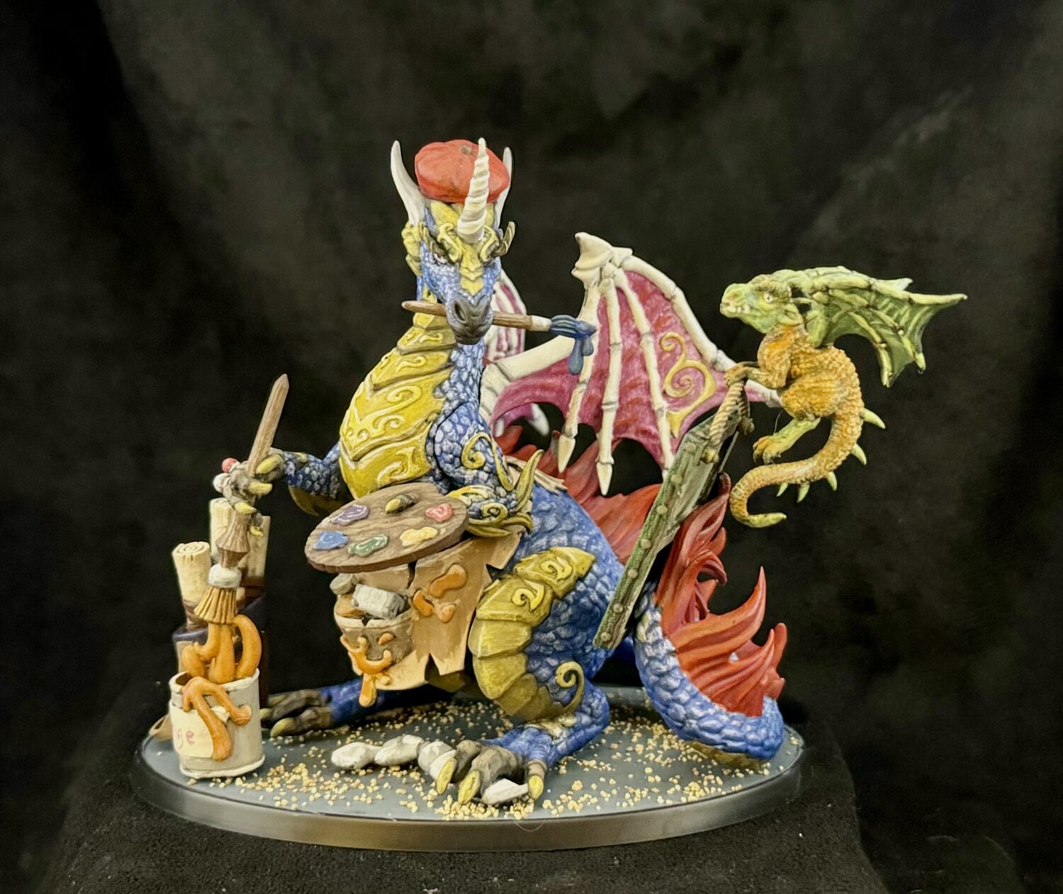 Ruby, The Pearl Scales - Swears she can paint but her partner has other ideas . Signum Games Mini