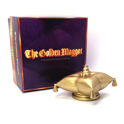 The Golden Maggot logo